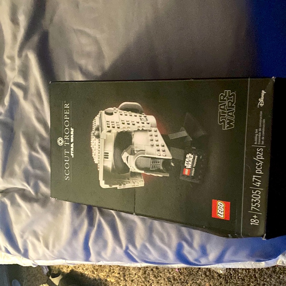 A scout trooper Lego set